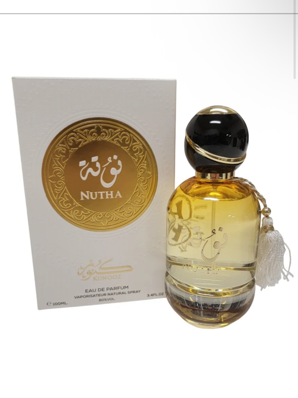 Zoghbi Nutha Eau de Parfum Gold Bottle luxury middle eastern perfume unisex